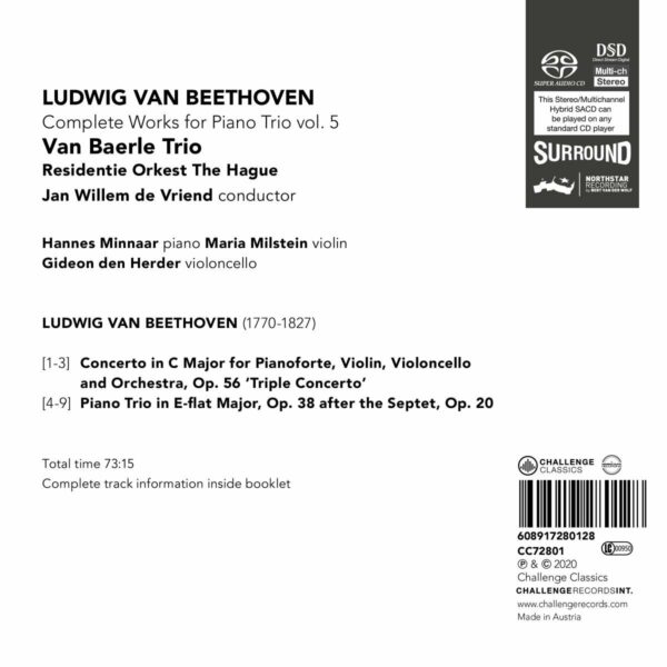 Beethoven: Complete Works For Piano Trio Vol. 5 - Van Baerle Trio