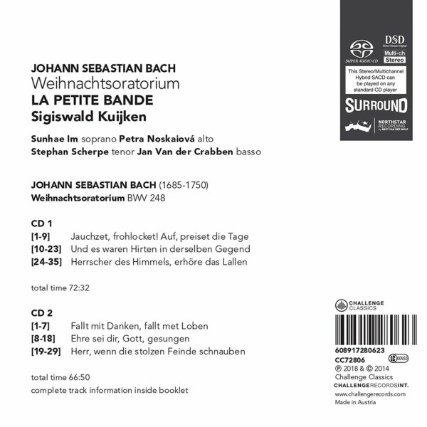 Bach: Weihnachtsoratorium - Sigiswald Kuijken