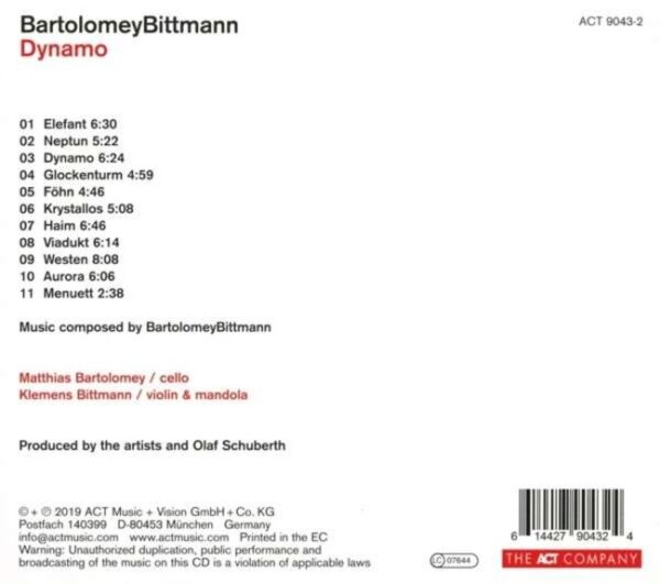 Bartolomey / Bittmann: Dynamo - Klemens Bittmann & Matthias Bartolomey