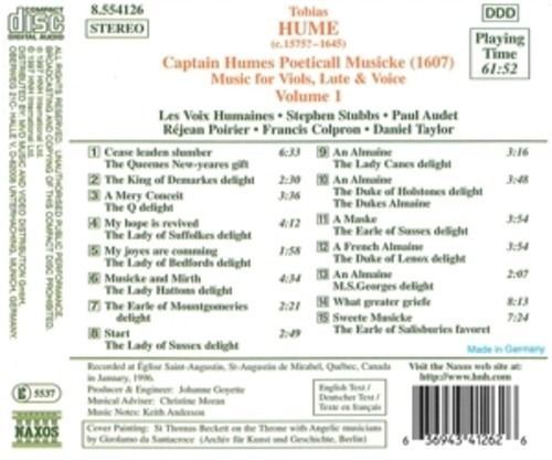 Tobias Hume: Hume: Capt. Humes Poet. Mus. 1
