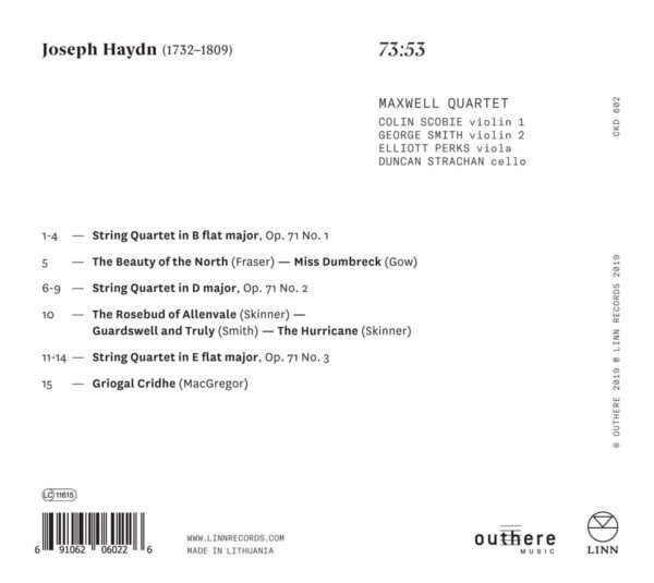 Joseph Haydn: String Quartets Op. 71 - Maxwell Quartet