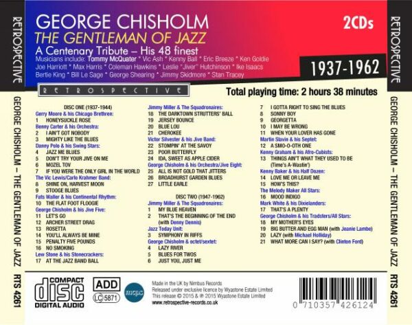 George Chisholm - the Gentleman Of Jazz