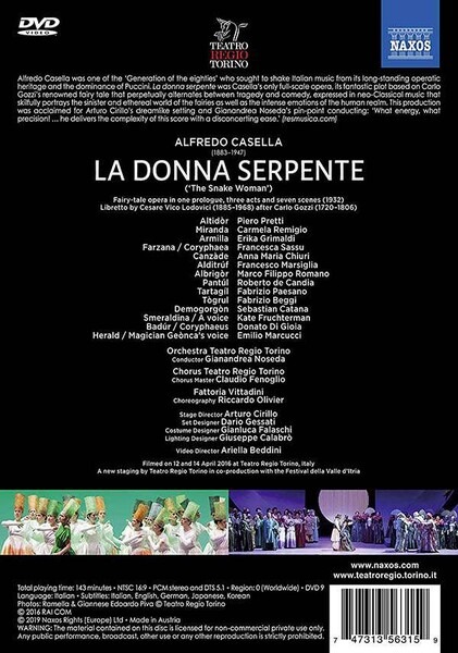 Alfredo Casella: La Donna Serpente - Gianandrea Noseda
