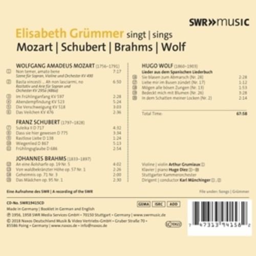 Elisabeth Grümmer sings Mozart, Schubert, Brahms, Wolf
