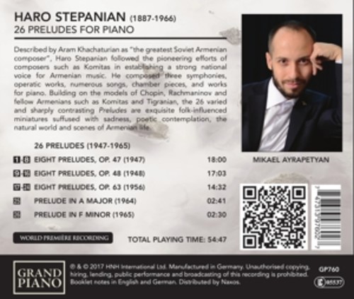 Haro Stepanian: 26 Preludes For Piano - Mikael Ayrapetyan