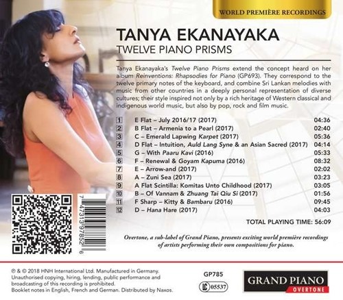 Tanya Ekanayaka: Twelve Piano Prisms - Tanya Ekanayaka