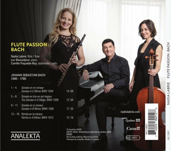 Johann Sebastian Bach: Flute Passion - Nadia Labrie