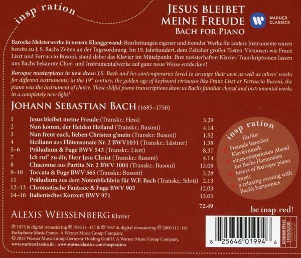 Bach, J.S.: Jesus Bleibet Meine Freude