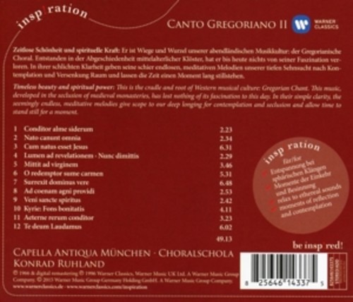 Trad. Liturgy: Canto Gregoriano 2 - Capella Antiqua Munchen