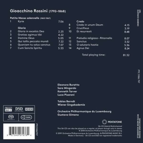 Rossini: Petite Messe Solennelle - Gustavo Gimeno