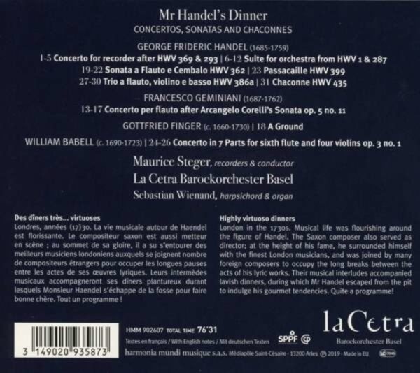 Mr Handel's Dinner - Maurice Steger