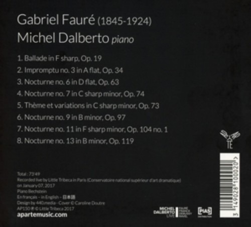Fauré: Piano Works - Michel Dalberto