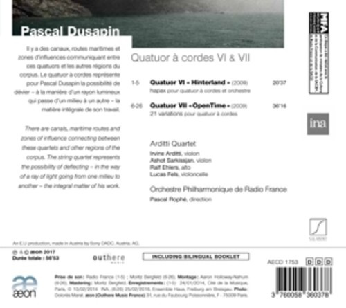 Dusapin: Quatuor VI  & Quatuor VII  - Arditti Quartet