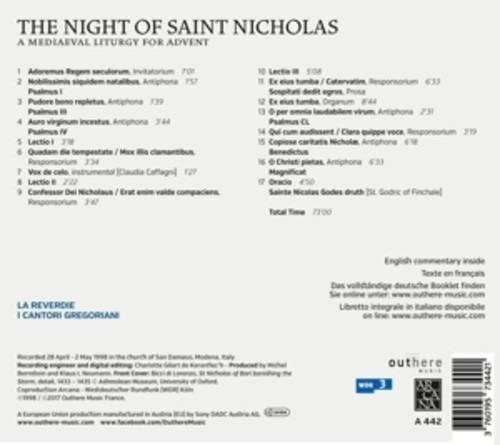 The Night of Saint Nicholas - A Mediaeval Liturgy for Father Christmas - La Reverdie
