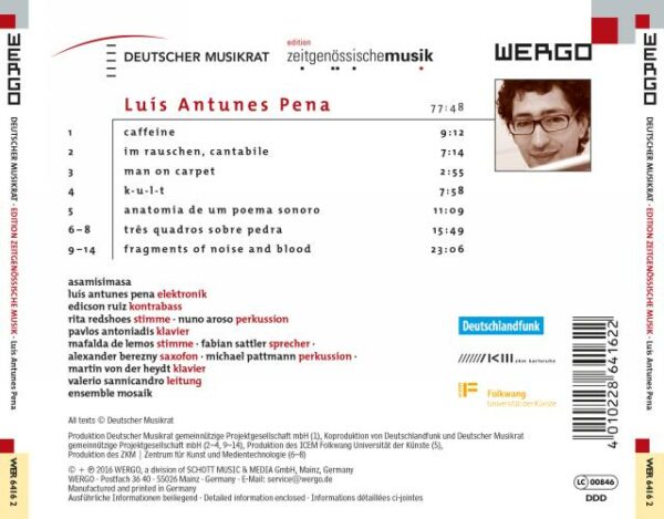 Luis Antunes Pena : Caffeine, portrait du compositeur. Sannicandro.