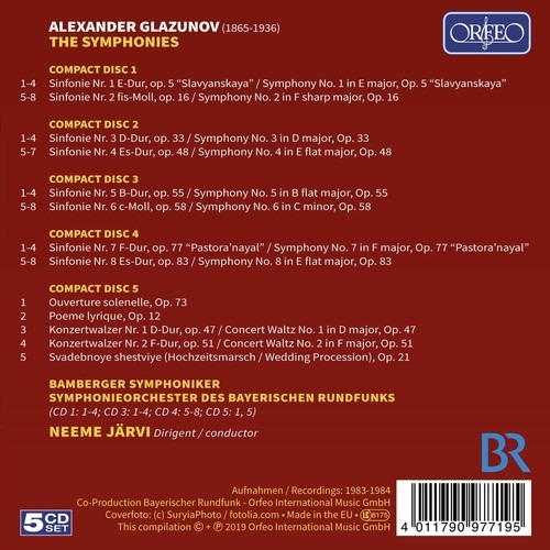 Alexander Glazunov: The Symphonies - Neeme Järvi
