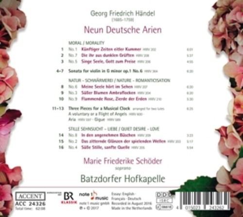 Handel: Neun Deutsche Arien - Marie Friederike Schöder