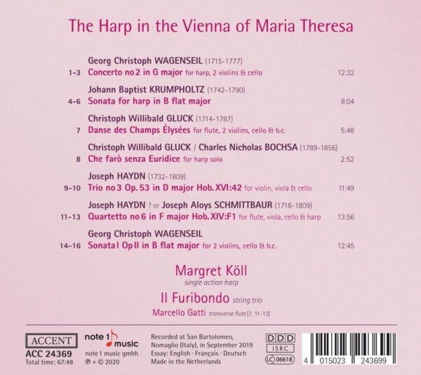 Franz Joseph Haydn - Christoph Willibald Gluck - G: The Harp In The Vienna Of Maria Theresa - Il Furibondo