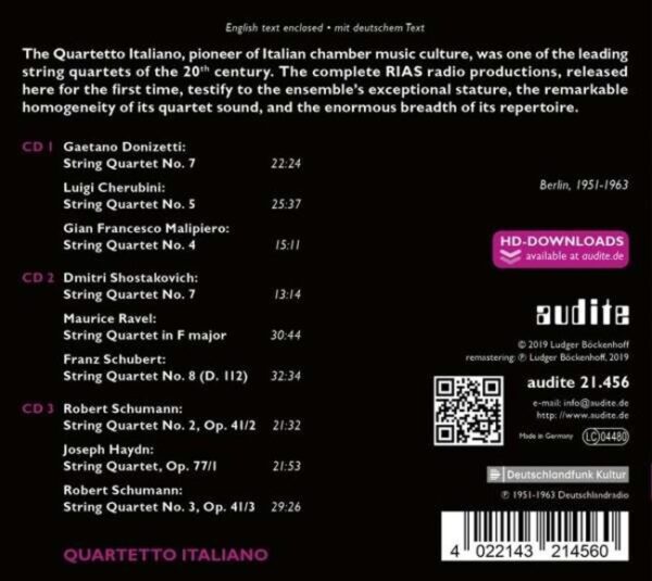 The Complete Rias Recordings - Quartetto Italiano