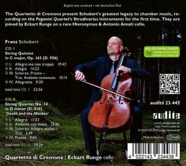 Schubert: String Quintet, String Quartet D14 - Quartetto Di Cremona