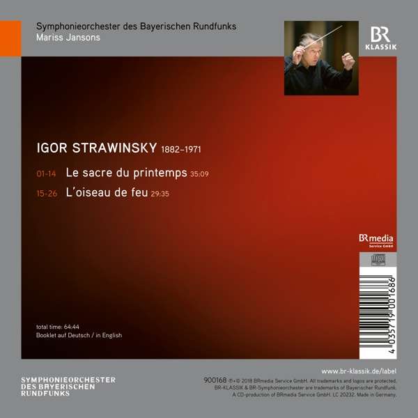 Stravinsky: Le Sacre Du Printemps, L'Oiseau De Feu - Mariss Jansons