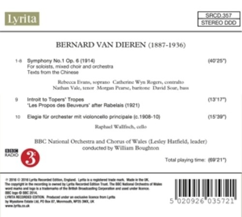 Bernard Van Dieren: 'Chinese' Symphony - Lesley Hatfield