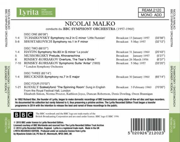 The BBC Symphony Orchestra 1957-1960 - The BBC Symphony Orch / Malko