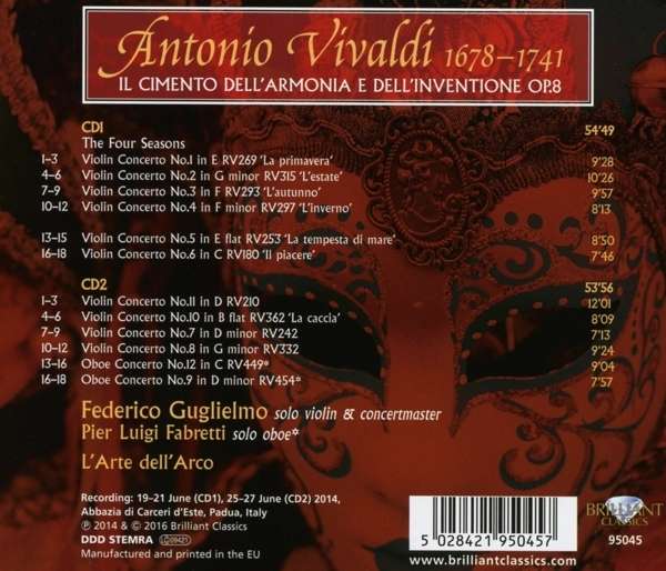Antonio Vivaldi (1678 - 1741): Il Cimento dell'Armonia e dell'Inventione