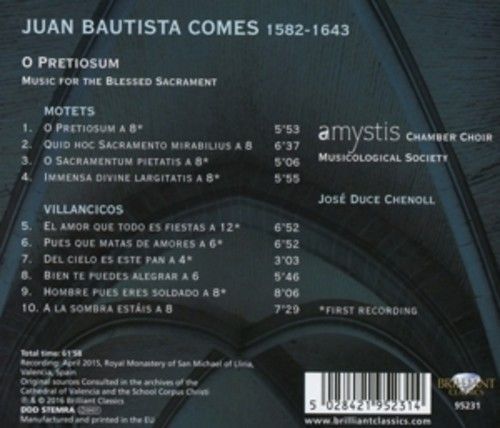 Comes: O Pretiosum, Music For The Blessed sacrament - Amystis