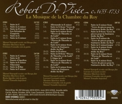 Robert De Visée: La Musique de la Chambre du Roy (Complete)