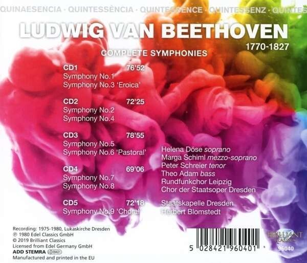 Beethoven: Complete Symphonies (Quintessence) - Herbert Blomstedt