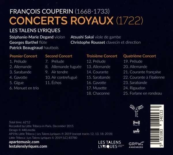 Couperin: Concerts Royaux - Christophe Rousset