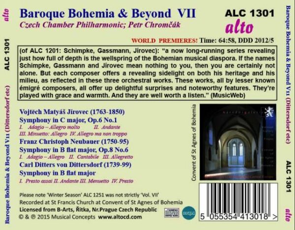 Baroque Bohemia & Beyond, vol. 7 "Summer Season". Chromcák.