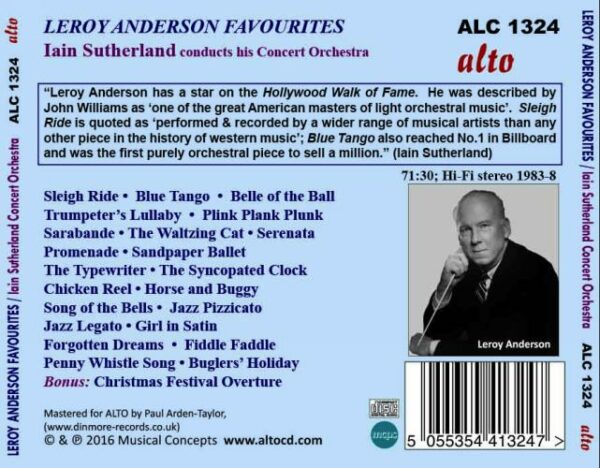 Leroy Anderson : Very Best of Light Classics. Sutherland.