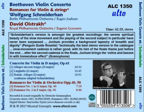Beethoven: Violin Concerto - Wolfgang Schneiderhan