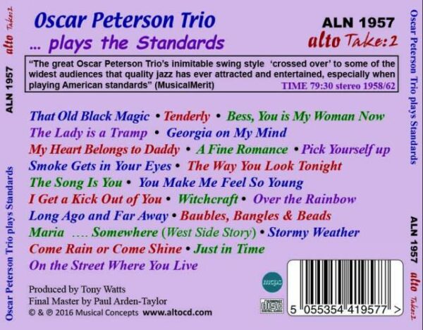 Oscar Peterson Trio plays the Standards.