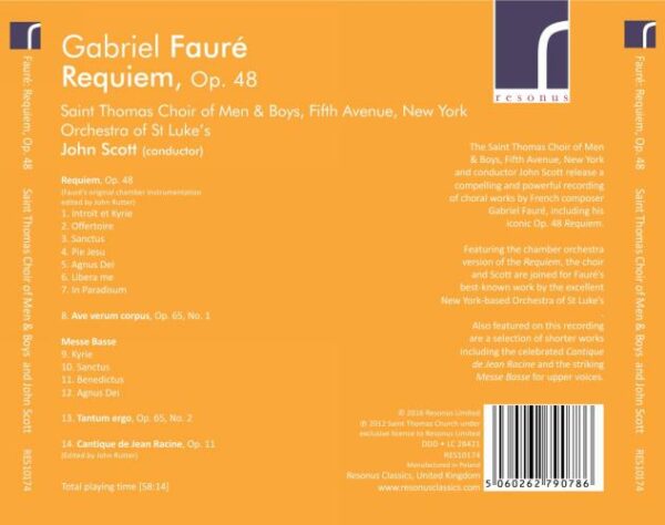 Gabriel Fauré: Requiem, Op. 48