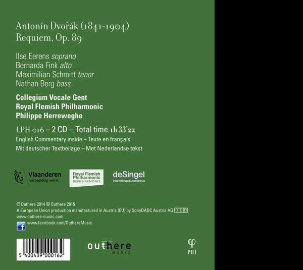 Antonin Dvorak: Requiem , Op. 89 - Herreweghe