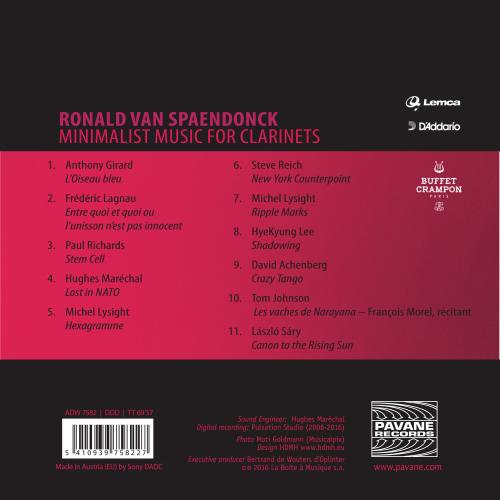 Leave me alone, minimal music for clarinets - Ronald Van Spaendonck