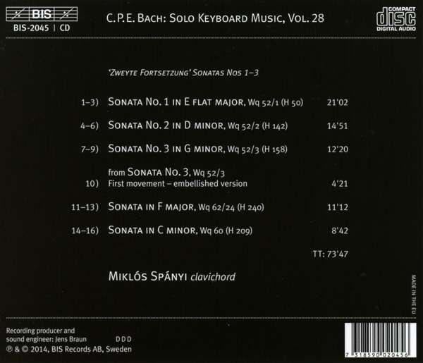 Bach: The Solo Keyboard Music - Spanyi