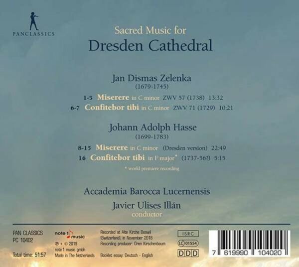 Sacred Music For Dresden Cathedral - Accademia Barocca Lucernensis