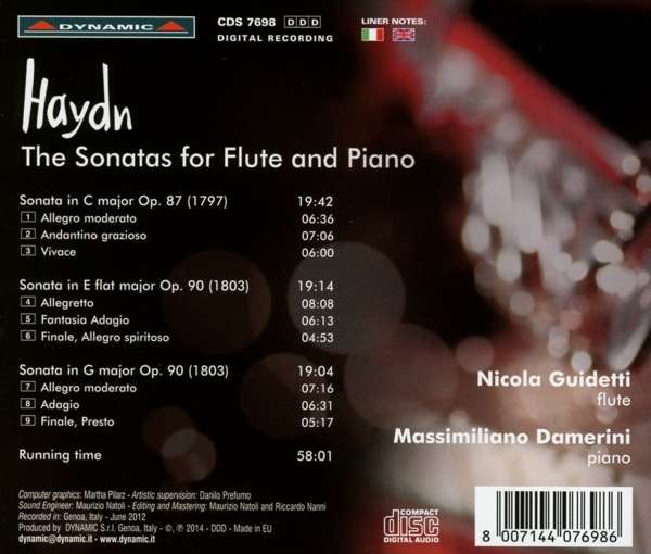 Haydn Franz Joseph: The Sonatas For Flute And Piano