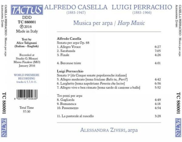 Casella & Perachio: Musica Per Arpa - Alessandra Ziveri