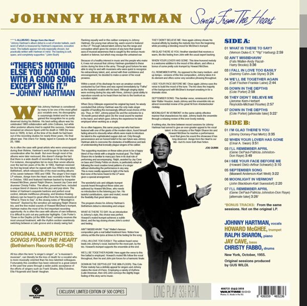 Songs From The Heart (Vinyl) - Johnny Hartman