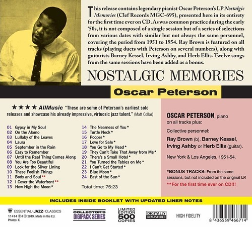 Nostalgic Memories - Oscar Peterson