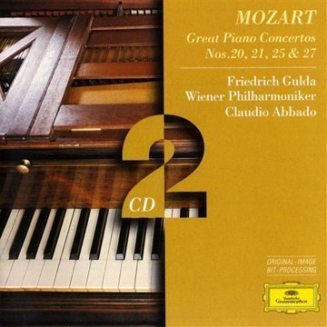 Conc. Piano 20, 21, 25, 27 - F. Gulda, Orch. Phil. Vienne, C. Abbado