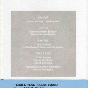 Arvo Part : Tabula Rasa (Edition Deluxe).