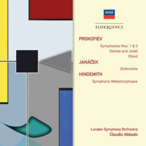 Janácek/Hindemith/Prokofiev : Symphonies Nos. 1 & 3, Romeo and Juliet, Chout.