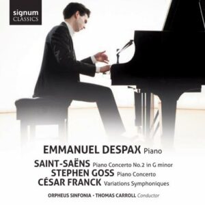 Emmanuel Despax joue Saint-Saëns, Goss, Franck.