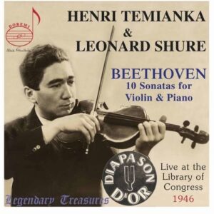 Beethoven :Les sonates pour violon et piano. Temianka, Shure.